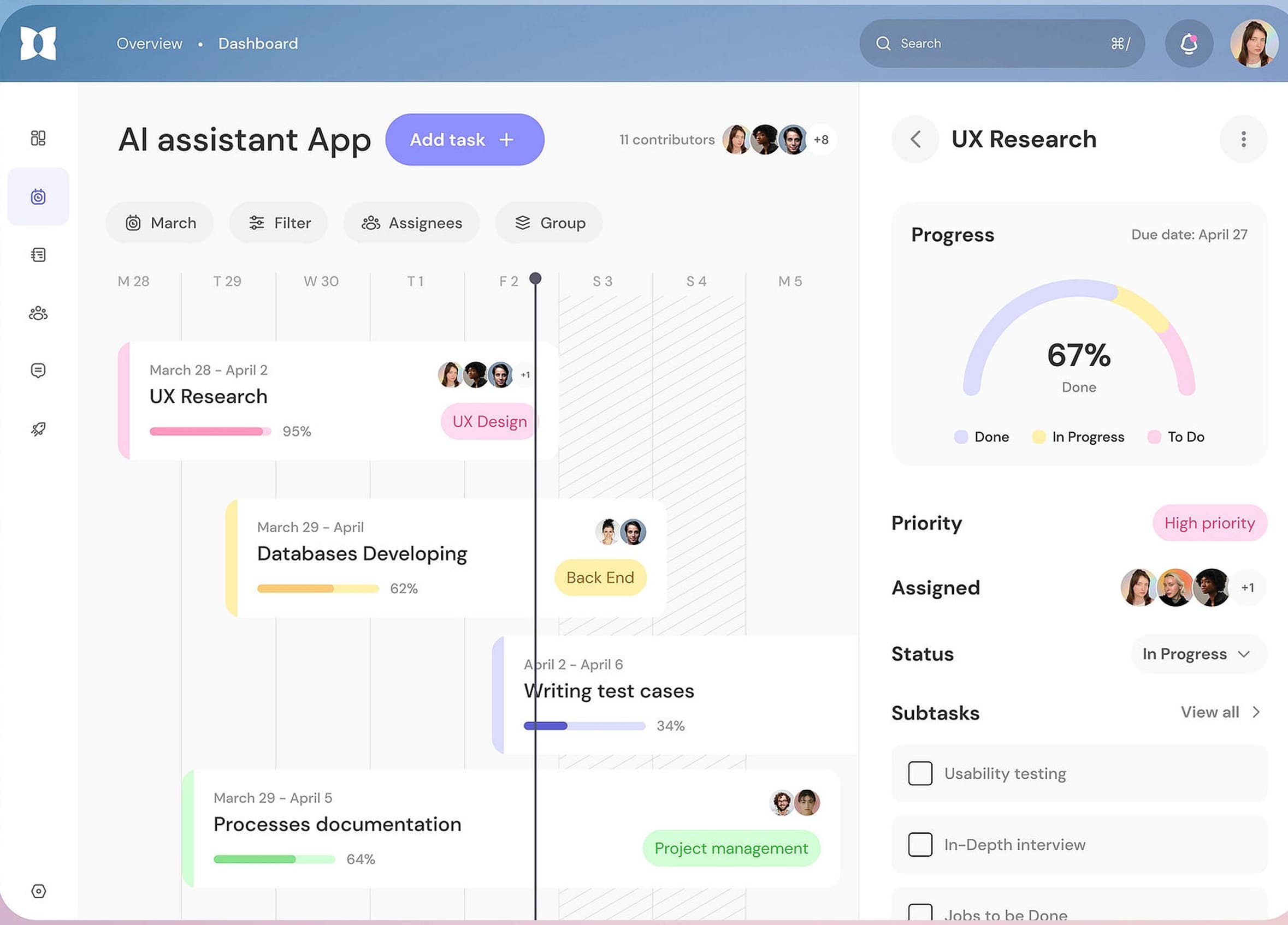 Change Management Workspace Interface